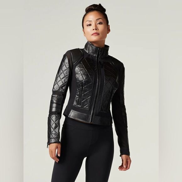 Classic Moto Jacket Blanc Nior - Picture 5 of 10